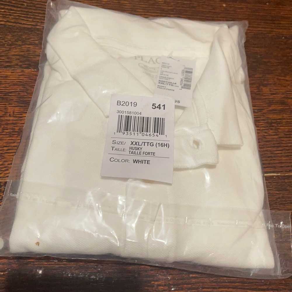 Boys polo shirt size 16 husky